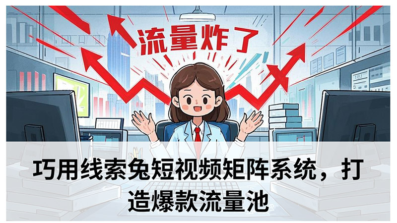 巧用线索兔短视频矩阵系统，打造爆款流量池